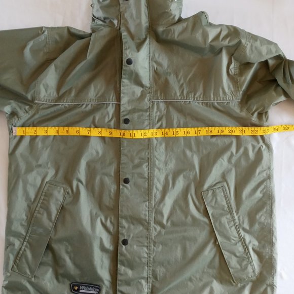Wetskins waterproof full zip Jacket hidden Hood Size small runs big - Picture 5 of 9